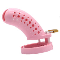 Dotted Chastity Cage - Large - Pink