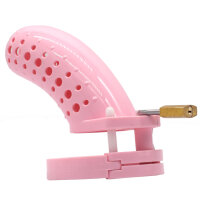 Dotted Chastity Cage - Large - Pink