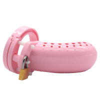 Dotted Chastity Cage - Large - Pink
