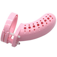 Dotted Chastity Cage - Large - Pink
