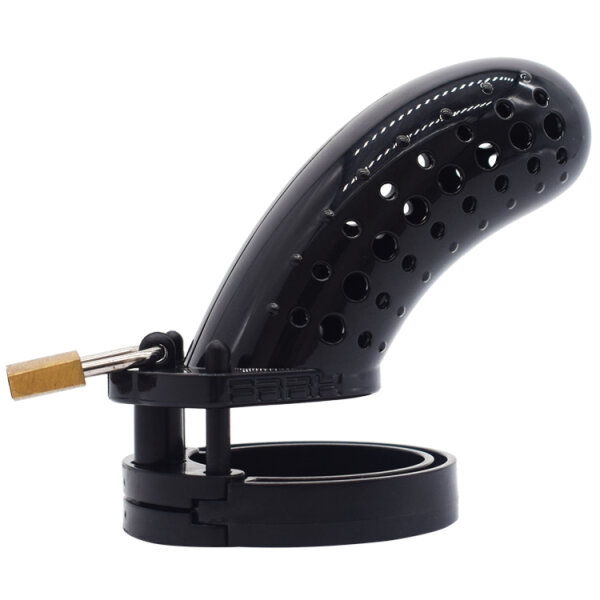Dotted Chastity Cage - Large - Black