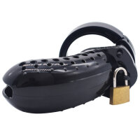 Dotted Chastity Cage - Large - Black