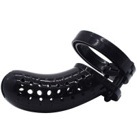 Dotted Chastity Cage - Large - Black