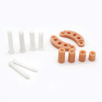 Dotted Chastity Cage - Large - Brown