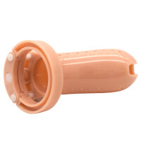 Dotted Chastity Cage - Large - Brown