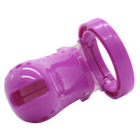 Dotted Chastity Cage - Large - Purple