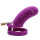 Dotted Chastity Cage - Large - Purple