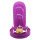 Dotted Chastity Cage - Large - Purple