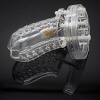 Dotted Chastity Cage - Small - Transparent