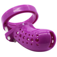 Dotted Chastity Cage - Small - Purple