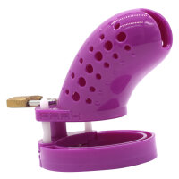 Dotted Chastity Cage - Small - Purple
