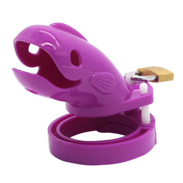 Sea Creature Chastity Cage - Small - Purple