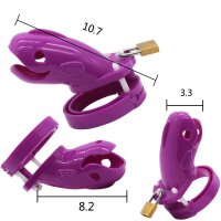 Sea Creature Chastity Cage - Small - Purple