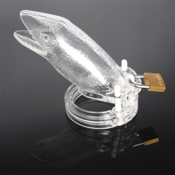Gecko Chastity Cage - Large - Transparent