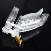 Gecko Chastity Cage - Large - Transparent