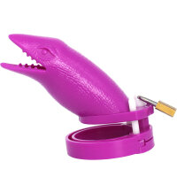 Gecko Chastity Cage - Large - Purple