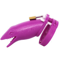 Gecko Chastity Cage - Large - Purple