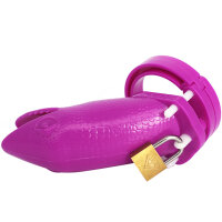 Gecko Chastity Cage - Large - Purple