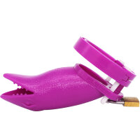 Gecko Chastity Cage - Large - Purple