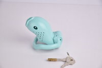 Fish Chastity Cage - Large - Blue