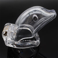 Dolphin Chastity Cage - Small - Transparent
