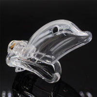 Dolphin Chastity Cage - Small - Transparent