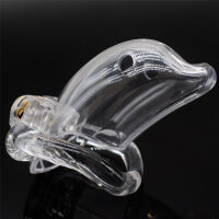 Dolphin Chastity Cage - Small - Transparent