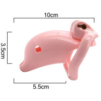 Dolphin Chastity Cage - Small - Transparent