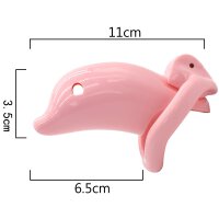 Dolphin Chastity Cage - Large - Pink