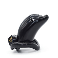 Dolphin Chastity Cage - Large - Black