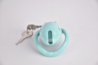 Dolphin Chastity Cage - Large - Blue