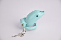 Dolphin Chastity Cage - Large - Blue