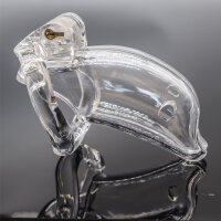 Dolphin Chastity Cage - Large - Transparent
