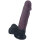 Dildo with Balls and Suction Cup 19 cm - Coffee