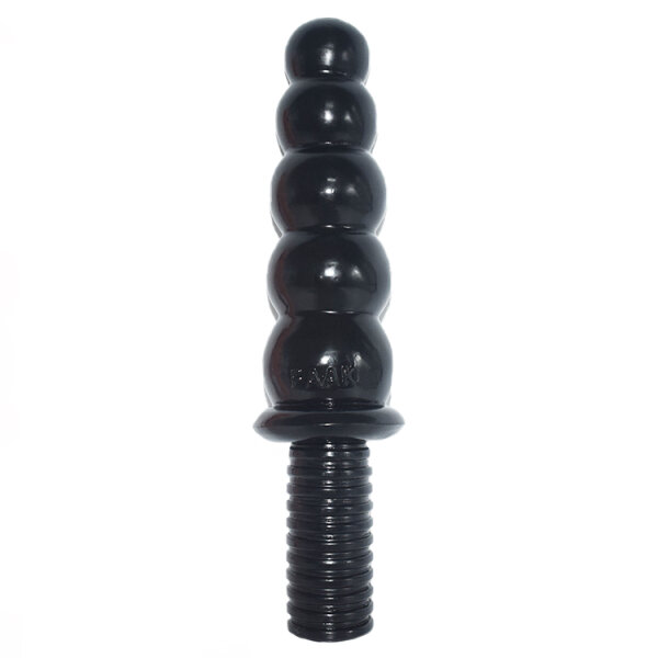 Anal Beads with Handle - Black