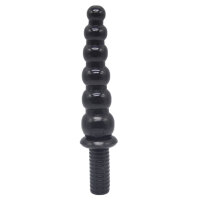 Huge Size Anal Beads with Handle - Black