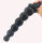 Huge Size Anal Beads with Handle - Black
