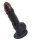 Clear Texture Realistic Suction Dildo - Black