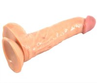 Big Size Realistic Suction Dildo - Flesh