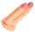 Double Realistic Suction Dildo - Flesh